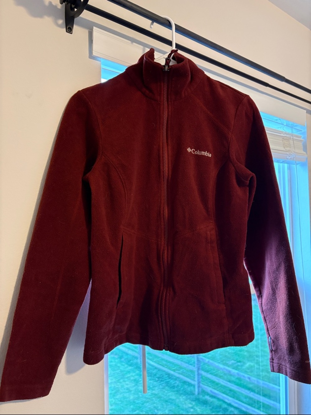 Columbia Women's Burgundy Full-Zip Fleece Jacket
